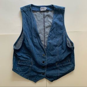 Koret City Blues Denim Blue Vest Size XL